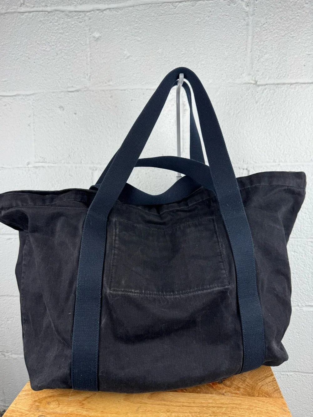 Études Studio August Weekend Bag Black Logo Canvas Duffel Travel Tote